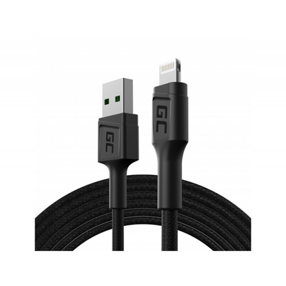 Изображение Green Cell GC PowerStream USB-A - Lightning Fast Charging Cable 1.2m