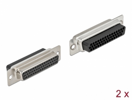 Изображение Delock D-Sub HD 44 pin crimp female, metal, 2 pieces