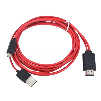 Изображение RoGer 4K 30Hz Ultra HD microUSB to HDMI 2m Cable