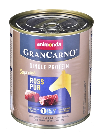 Picture of animonda GranCarno Single Protein flavor: horse meat - 800g can