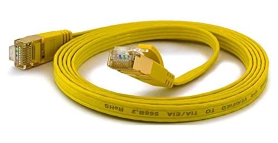 Picture of Patch cord | Patch Kabelis | Patch cable | 2m | CAT5E | UTP | 200 cm | Plakans | Dzeltens