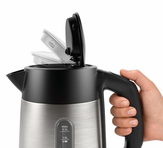 Picture of Bosch TWK4P440 electric kettle 1.7 L 2400 W Black, Stainless steel