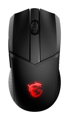 Изображение MSI CLUTCH GM41 LIGHTWEIGHT WIRELESS Gaming Mouse 'RGB, upto 20000 DPI, low latency, 74g weight, 80 hours battery life, 6 Programmable button, Symmetrical design, OMRON Switches, Dragon Center'