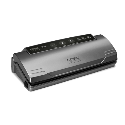 Attēls no Caso | Vacuum sealer | VC 10 PlusEdition | Power 110 W | Temperature control | Black/Silver