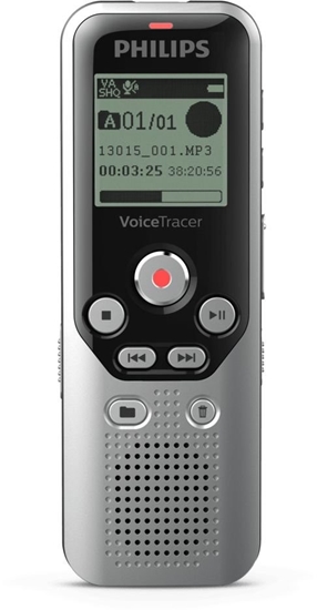 Picture of Philips DVT1250 dictaphone Internal memory & flash card Black, Grey