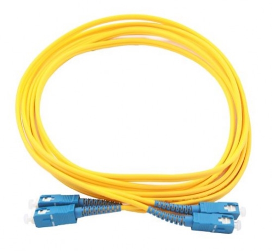 Picture of SC/UPC-SC/UP Single Mode, Duplex, 3.0mm LSZH Yellow, 3m ::SC-1.1-1U3