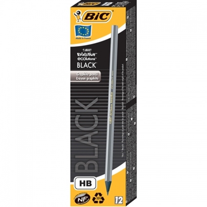 Изображение Bic OŁÓWEK BIC ECOLUTIONS EVOLUTION HB BLACK BEZ GUMKI PUDEŁKO 12 SZT - 896017