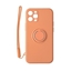 Picture of Mocco Pastel Ring Silicone Back Case for Apple iPhone 12 Max Orange