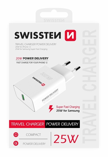 Picture of Swissten 25W Travel Charger USB-C PD 3.0