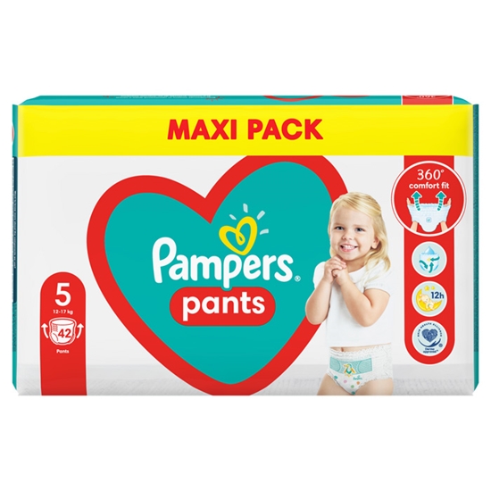 Picture of Autiņbiksītes Pampers Pants Maxi Pack S5, 42 gab.