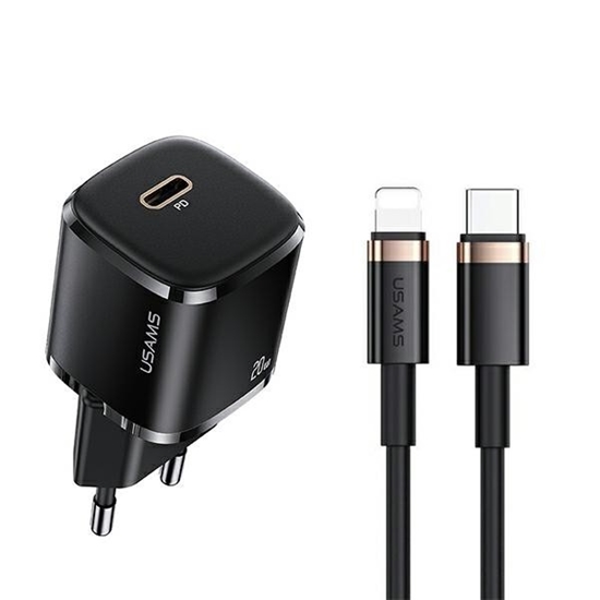 Изображение Ładowarka sieciowa 1xUSB-C T36 20W + kabel Lightning  PD3.0 Fast Charging