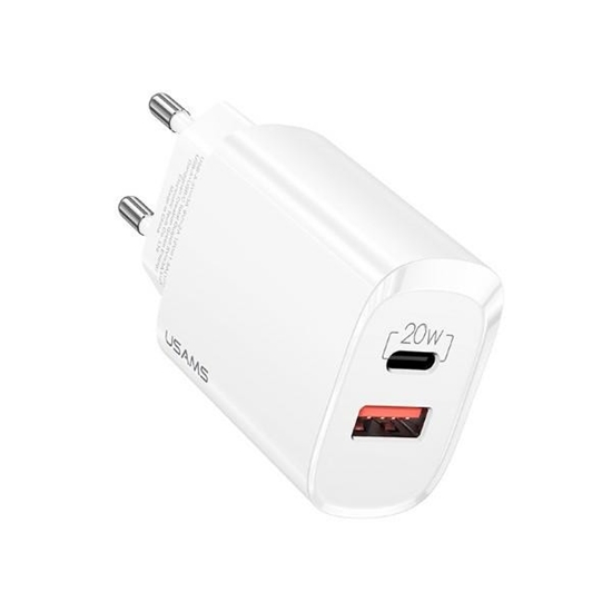 Picture of Ładowarka sieciowa 1xUSB-C+1xUSB T35 20W PD3.0 QC3.0 Fast Charging