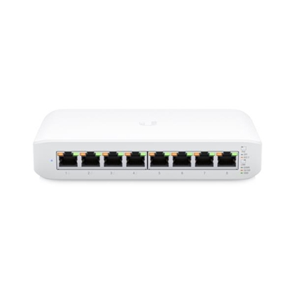 Attēls no Switch|UBIQUITI|Lite 8 PoE|Type L2|Desktop/pedestal|8x10Base-T / 100Base-TX / 1000Base-T|PoE+ ports 4|USW-LITE-8-POE