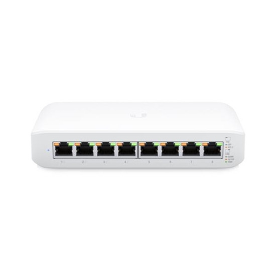 Picture of Switch|UBIQUITI|Lite 8 PoE|Type L2|Desktop/pedestal|8x10Base-T / 100Base-TX / 1000Base-T|PoE+ ports 4|USW-LITE-8-POE