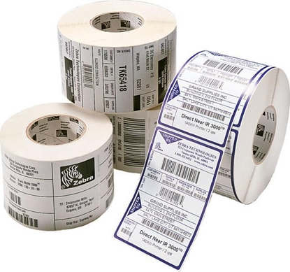 Attēls no Zebra Zebra Z-Perform 1000T, White, Perm Adhesive, Thermal transfer, 2.63 kg, 102 x 38 mm, 7.6 cm