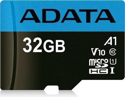 Attēls no ADATA 32GB Micro SDHC V10 85MB/s + Ad.