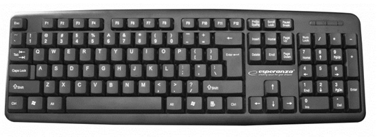 Изображение Esperanza EK134 keyboard USB Black