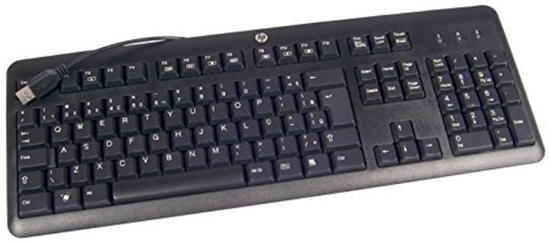 Picture of HP 672647-083 keyboard USB Danish Black