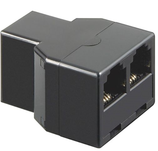 Picture of MicroConnect Adapter RJ11 - 6P4C 1F - 2F (50597)