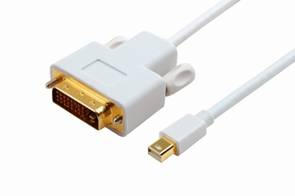 Attēls no Kabel MicroConnect DisplayPort Mini - DVI-D 1m biały (MDPDVI1)