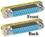 Attēls no MicroConnect DB-25 - DB-25, Srebrny (MOD25F25F)