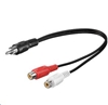 Picture of Kabel MicroConnect RCA (Cinch) - RCA (Cinch) x2 0.2m czarny (AUDC02)