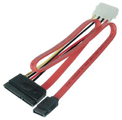Picture of MicroConnect Molex - SATA 22-pin, Czerwony (PI17146)