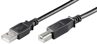 Picture of Kabel USB MicroConnect USB-A - USB-B 0.5 m Czarny (USBAB05B)