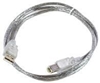Изображение Kabel USB MicroConnect USB-A - USB-B 5 m Przezroczysty (USBAB5T)
