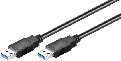 Picture of Kabel USB MicroConnect USB-A - USB-A 0.5 m Czarny (USB3.0AA05B)