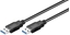 Изображение Kabel USB MicroConnect USB-A - USB-A 0.5 m Czarny (USB3.0AA05B)