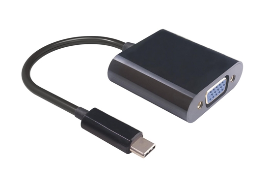 Изображение Adapter USB MicroConnect USB-C - VGA Czarny  (USB3.1CVGA)