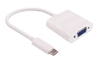 Изображение Adapter USB MicroConnect USB-C - VGA Biały  (USB3.1CVGAW)