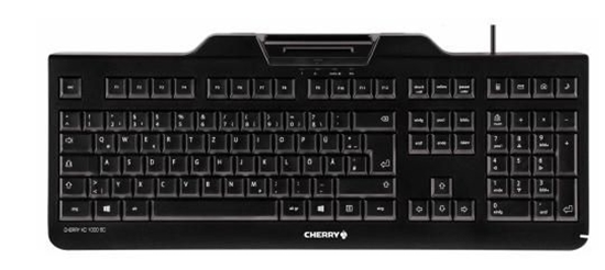 Picture of CHERRY KC 1000 SC keyboard USB AZERTY Belgian Black