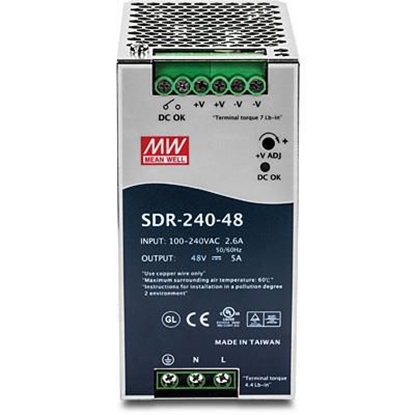 Attēls no TRENDnet DIN Rail 48V 240W Power Supply for TI-PG80