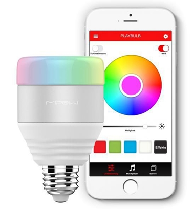 Attēls no MiPow Playbulb E27, 5W, RGB, Biały (BTL201-WT)