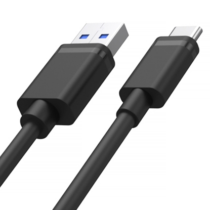 Изображение UNITEK USB CABLE USB-A — USB-C 25CM, Y-C480BK