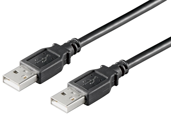 Picture of Kabel USB MicroConnect USB-A - USB-A 0.5 m Czarny (USBAA05B)