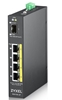 Изображение Zyxel RGS100-5P Unmanaged L2 Gigabit Ethernet (10/100/1000) Power over Ethernet (PoE) Black