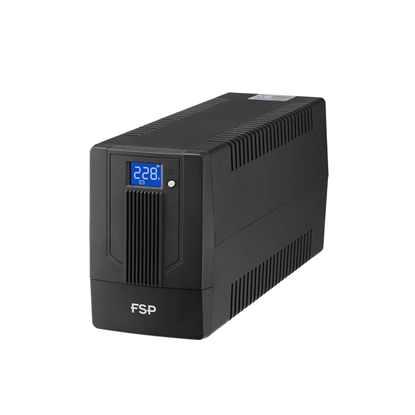 Attēls no FSP IFP600 UPS,600VA,360W,SCHUKO*2,12V/7AH*1,LCD VERSION ,230V