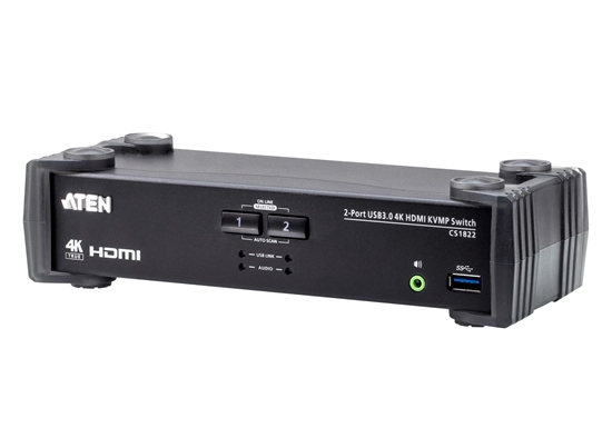 Picture of Aten 2-Port USB 3.0 4K HDMI KVMP™ Switch with Audio Mixer Mode