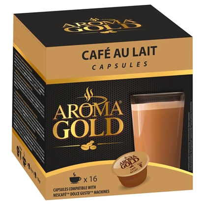 Picture of Kafijas kapsulas Aroma Gold Cafe Au Lait 160g