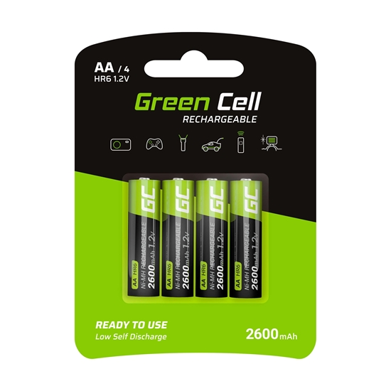 Изображение Green Cell GR01 household battery Rechargeable battery AA Nickel-Metal Hydride (NiMH)