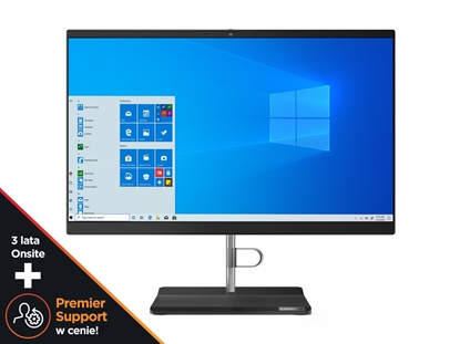 Attēls no Lenovo V50a-22IMB AIO Intel® Core™ i3 54.6 cm (21.5") 1920 x 1080 pixels 8 GB DDR4-SDRAM 256 GB SSD All-in-One PC Windows 10 Pro Wi-Fi 5 (802.11ac) Black