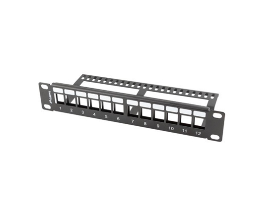 Picture of Patch panel 12port 1U z organizerem PPKS-9112-B 