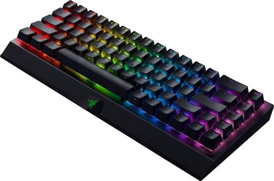 Изображение Razer | Mechanical Gaming Keyboard | BlackWidow V3 Mini HyperSpeed | Gaming Keyboard | Wireless | RGB LED light | US | Black | Green Switch | Wireless connection