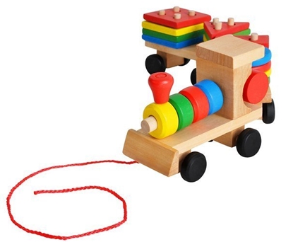 Picture of RoGer Wooden Educational Train Sorter Bricks