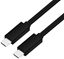 Attēls no Platinet cable USB-C - USB-C 5A 100W 2m, black (45579)