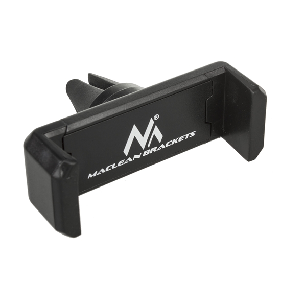 Изображение Maclean car phone holder, universal, for ventilation grille, min / max spacing: 54 / 87mm material: ABS, MC-321