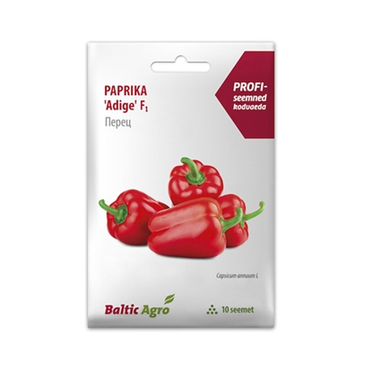 Изображение Sēklas Paprika`Adige` F1 10-sēklas 400g